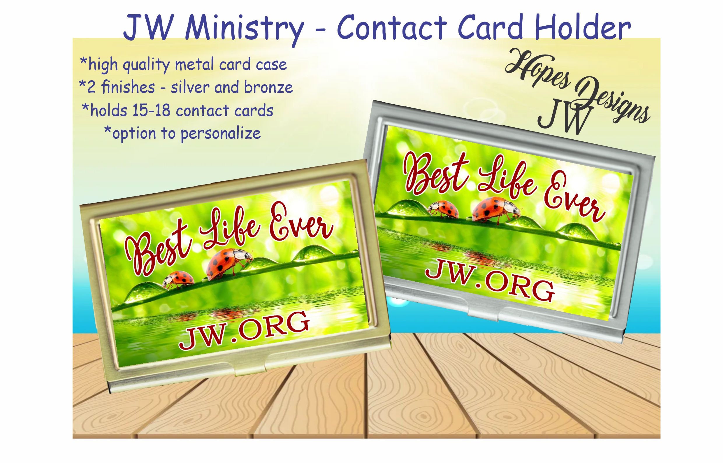 JW Gifts Magazine & Tract Folder+Contact-card For The Ministry