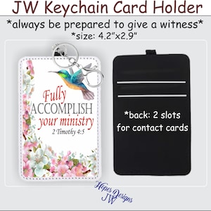 JW Vegan Leather Keychain Card Holder: Pioneer Gift