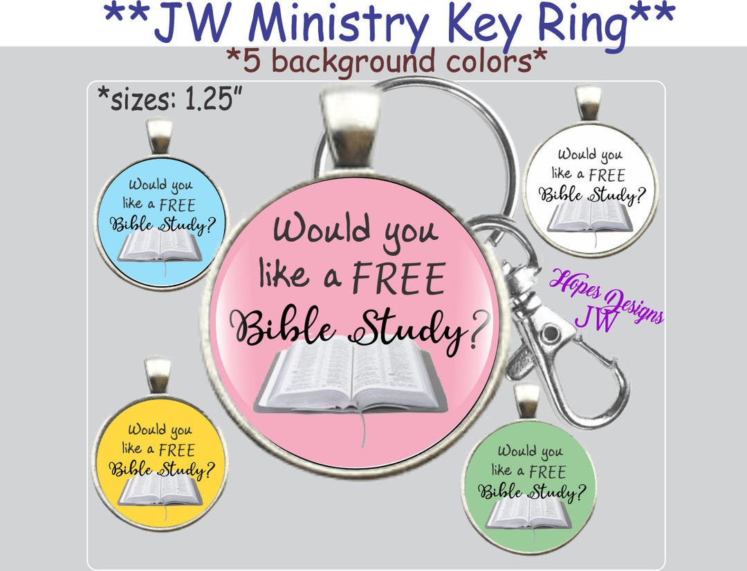 Minstry Rings JW Ministry Key Ring: Bible Study Gift - Etsy