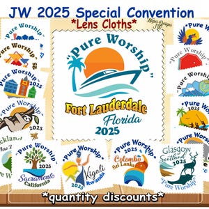 JW 2025 Convention Microfiber Lens Cloth with Logo