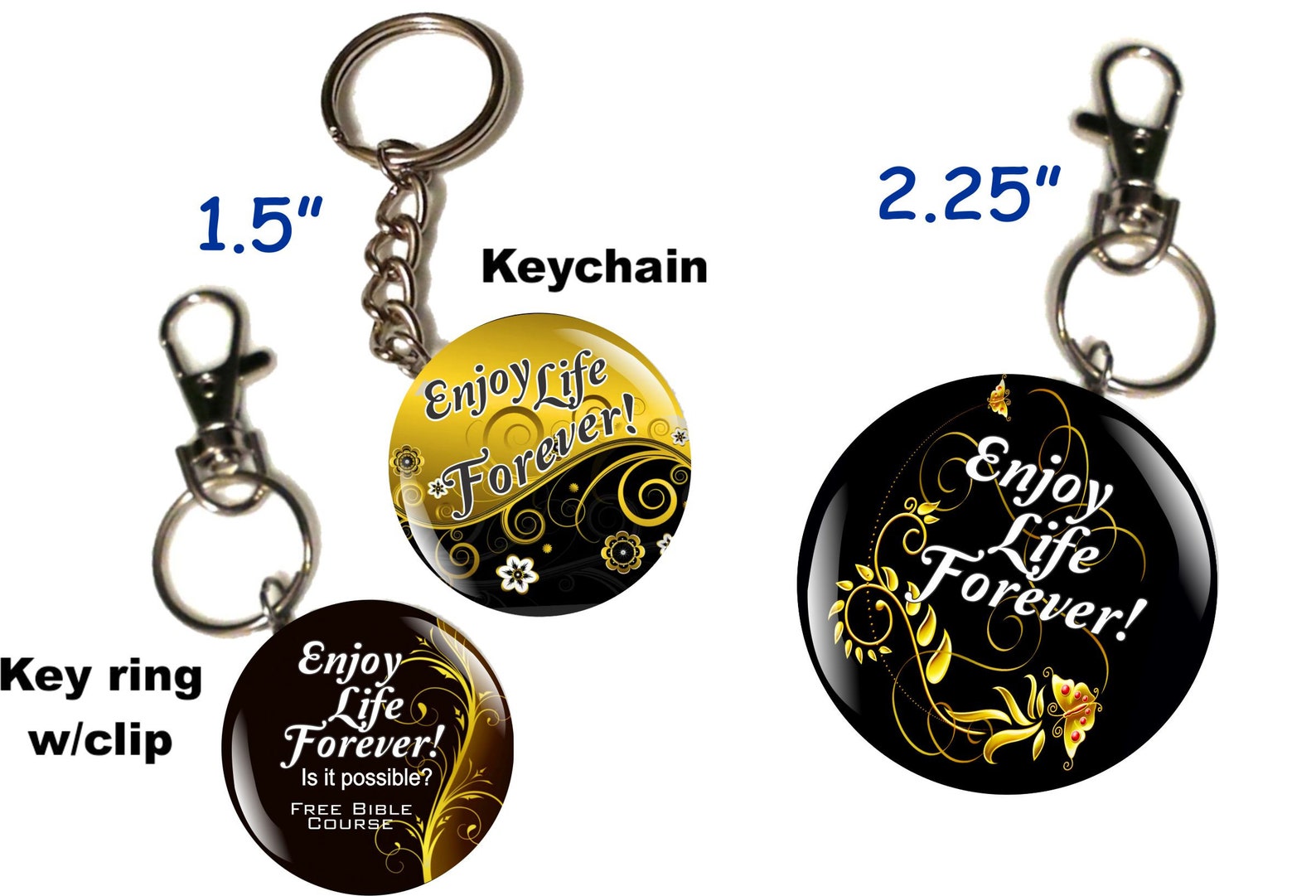 JW Gifts/enjoy Life Forever 1.5 & 2.25 Pin Etsy