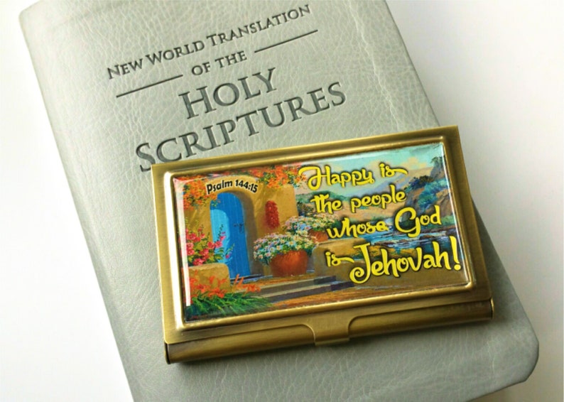 JW Ministry Contact Cardholder/personalize/jw Pioneer Gift/jw Etsy