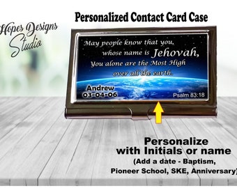 JW Contact Card Case – Personalize - Ministry Gift