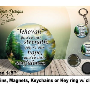 Jw Gifts/1.5 Pin, Magnet, Keychain, Bag Accessory/'it's The Life That We  Choose; For Jehovah Live'/Pioneer Gift/Jw.org/Jw Ministry - Yahoo Shopping