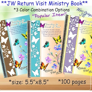 Cuaderno de visitas de regreso de los testigos de Jehová: Cuaderno de servicio ministerial