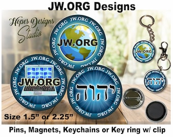 JW Gifts/JW.ORG designs/1.5" & 2.25" pin, magnet, keychain/jw ministry/jw.org/best life ever/jw pioneer gift/jw ske gift/jw convention