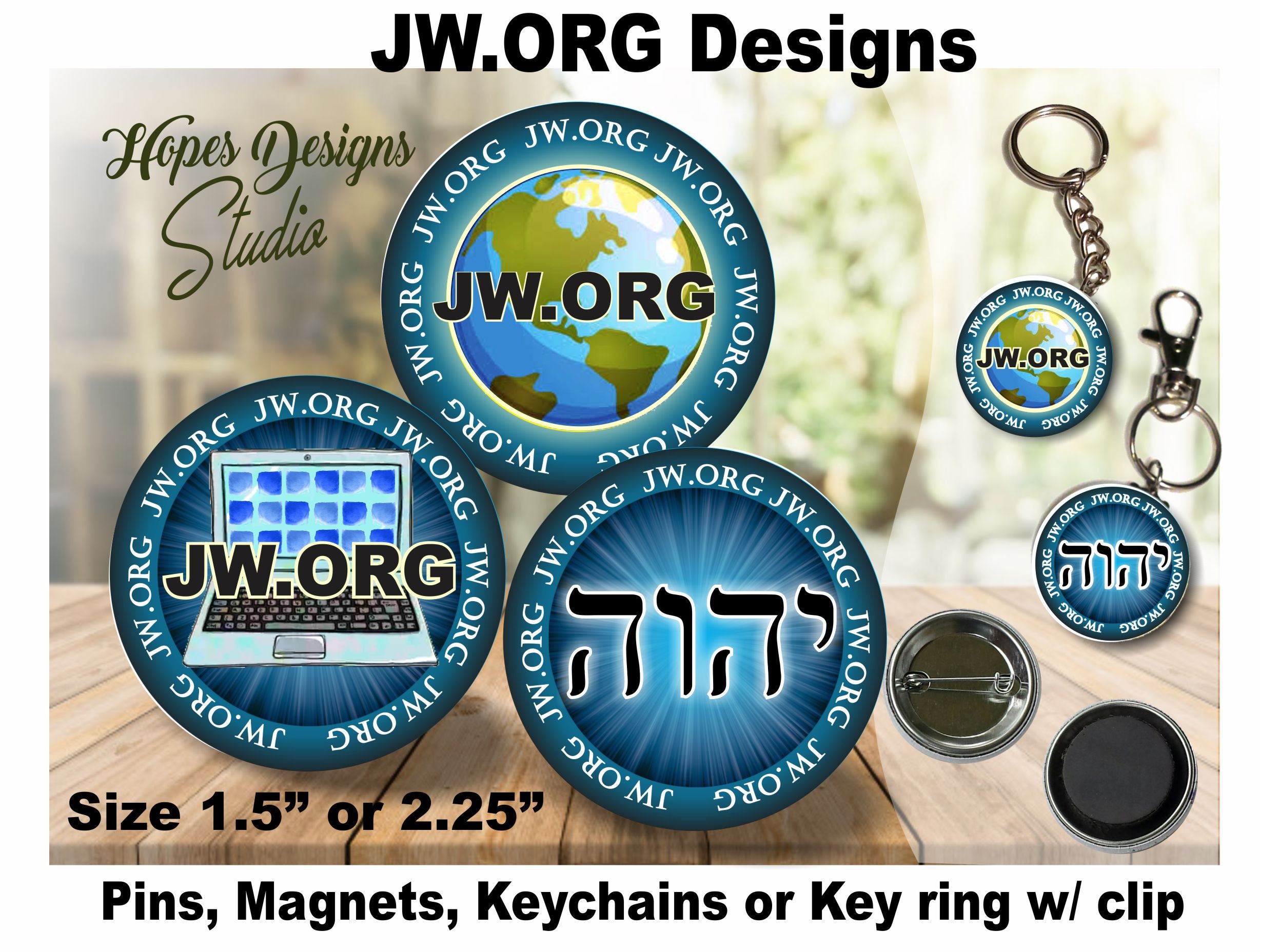 Jw Gifts/Enjoy Life Forever 1.5 & 2.25 Pin, Magnet, Keychain/4 Butterfly  Designs/Other Languages/Jw.org/Baptism Pioneer Gift/Jw Ministry - Yahoo  Shopping
