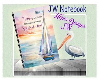 JW Notebook 2026 Year Text - 5.5" x 8.5" - personalize option - 100 pages - JW Gifts
