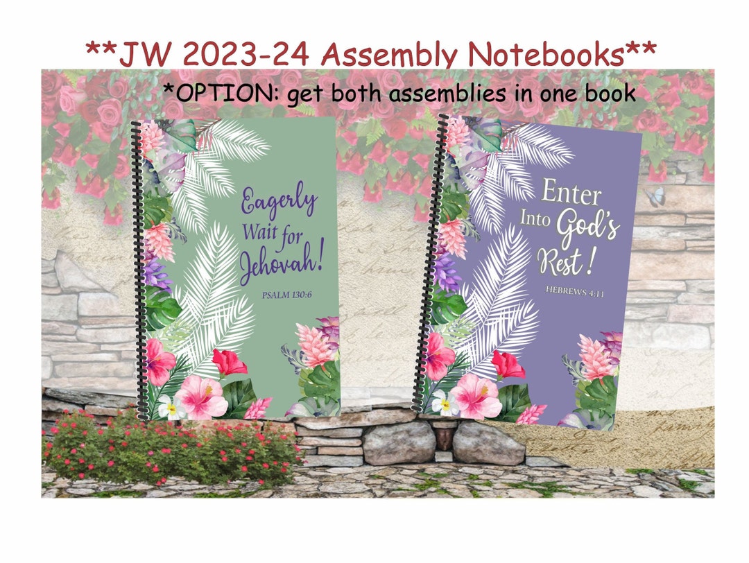 JW Assembly Notebooks Eagerly Wait for Jehovah/enter Into God's Rest ...