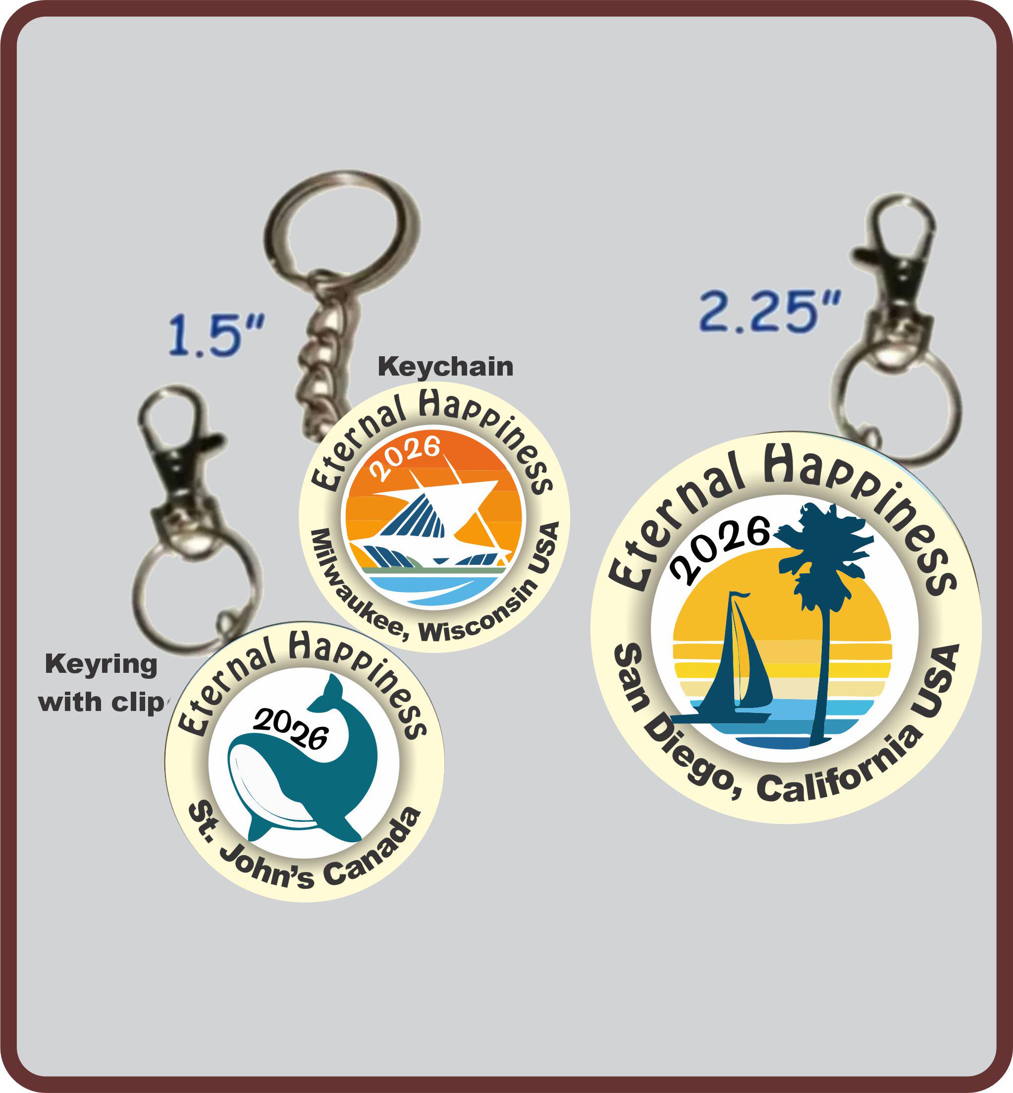 JW 2026 International Convention Logo Pin, Magnet, Keychain - 1.5