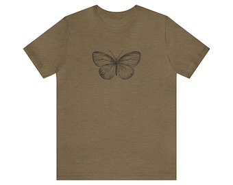 Vintage Butterfly Unisex Jersey Short Sleeve Tee