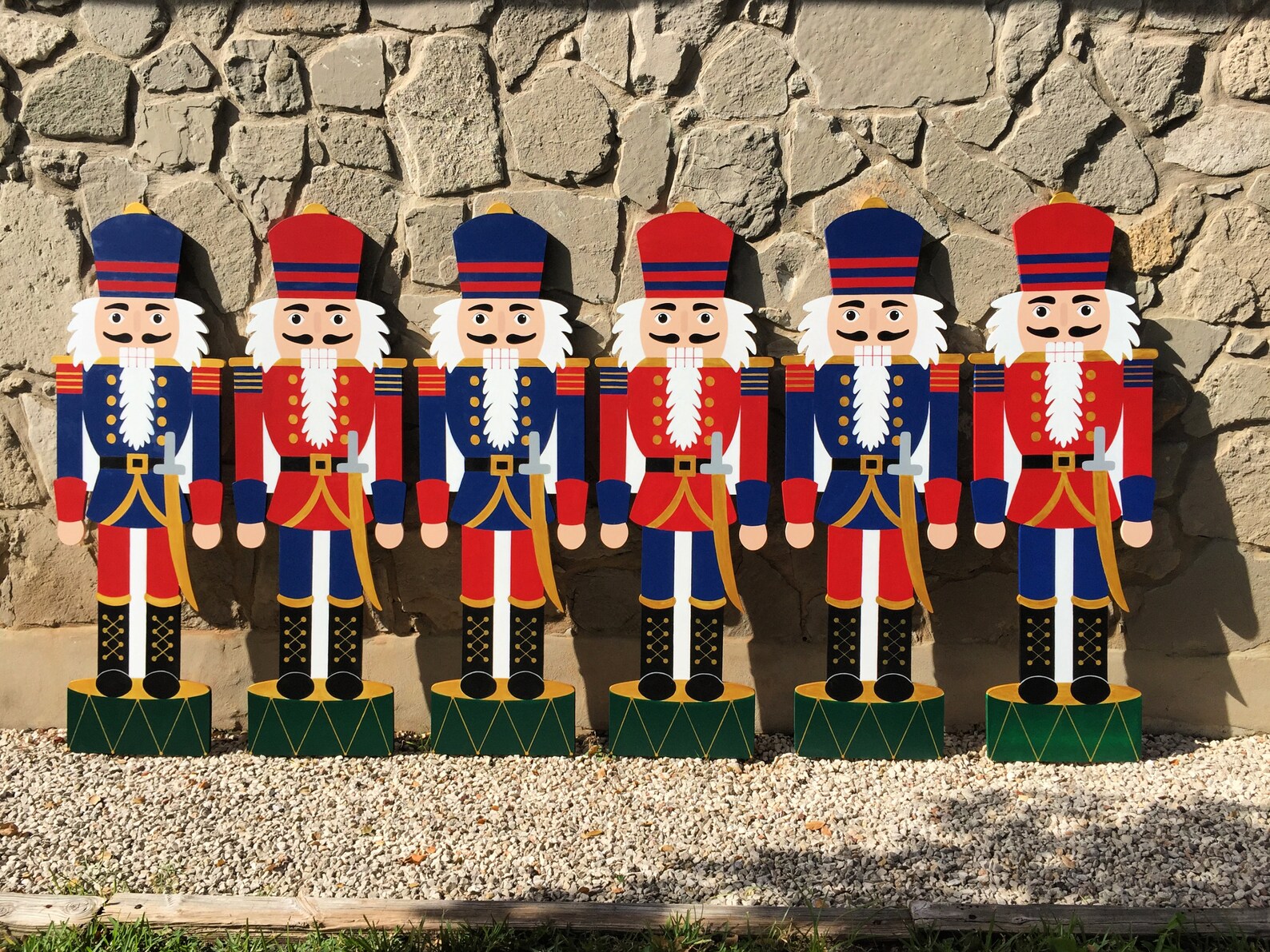 Nutcracker Soldier HandPainted Wood Toy Soldier Front Etsy