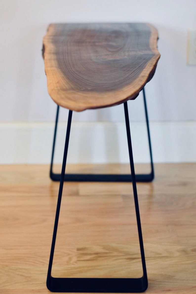 Walnut Bench Live Edge Entry Bench End Table Etsy