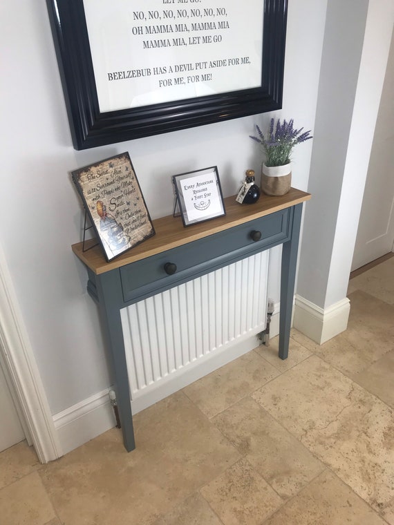 800mm tall radiator cover table shelf console table. | Etsy