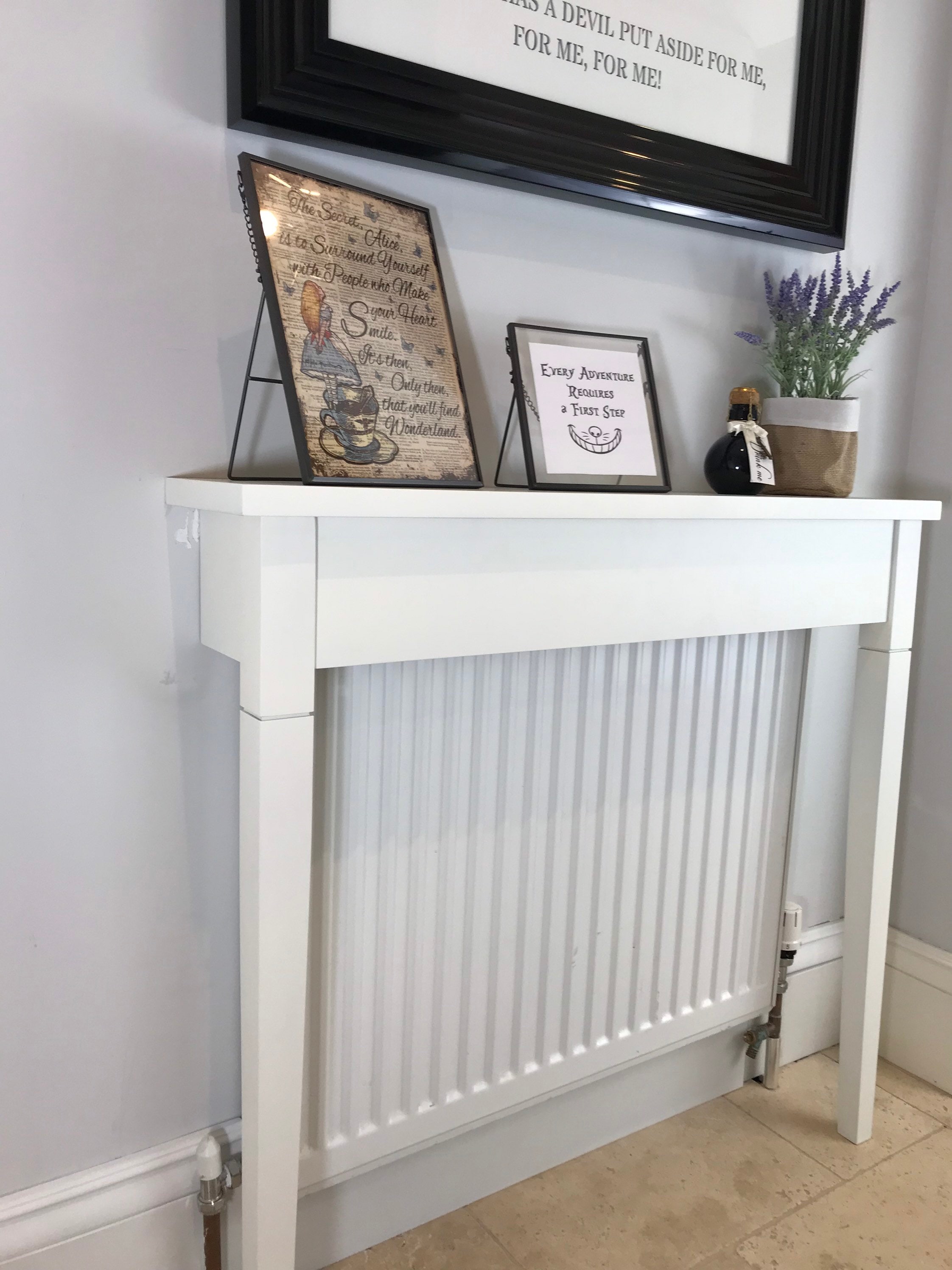900mm Tall Classic Radiator Cover Console Table Hallway Table