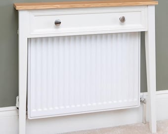 Console Covering Radiator Radiator Cover Console Tables - Bespoke Scalloped Hallway and Radiator ...