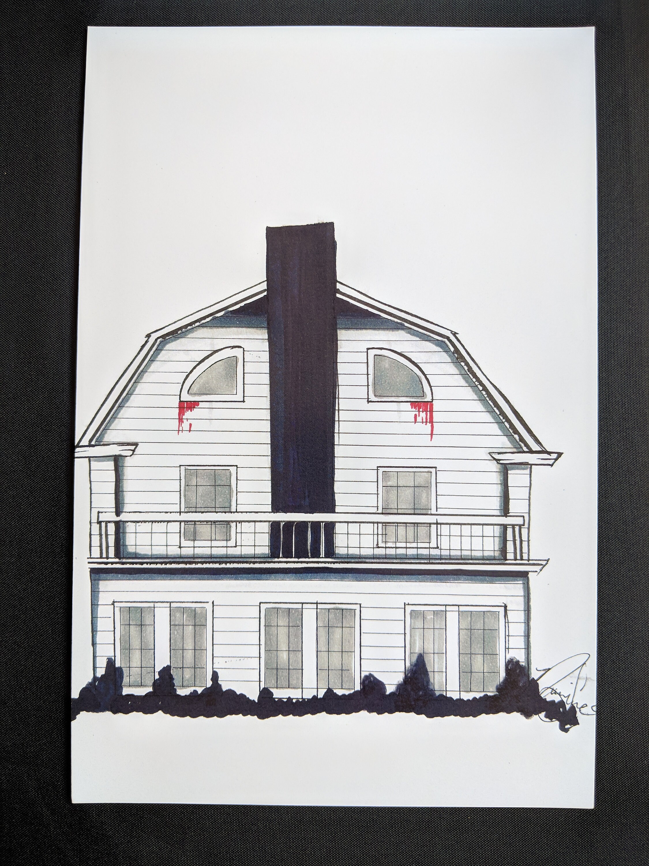 Amityville Christmas House Tours 2022 Amityville Horror House // Inktober // Digital Print | Etsy Singapore
