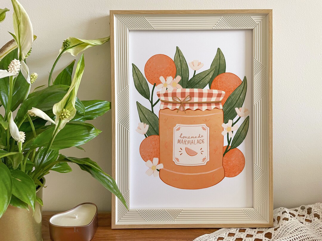 Marmalade Art Print Marmalade Wall Art Oranges Print Etsy