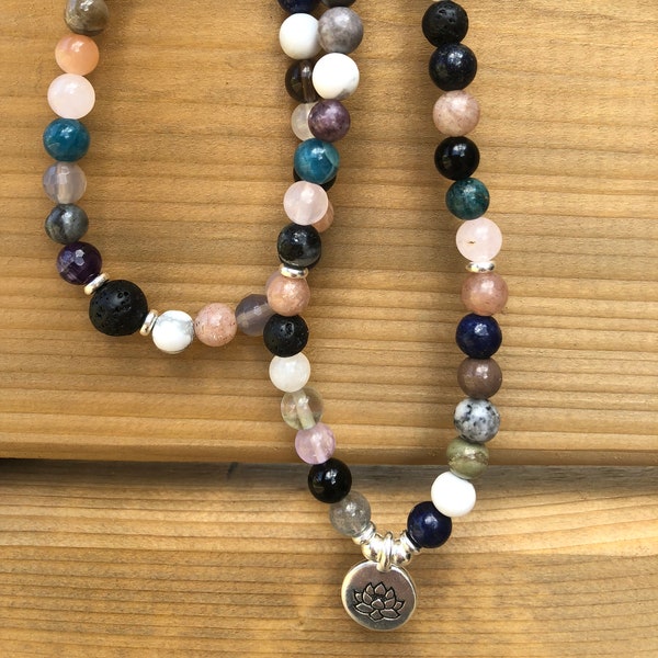 Perfectly Imperfects, BIG SAVINGS, Slightly Imperfect Beads, Great Energy, 6mm 108 Mala Bracelet/Necklace, Meditation, On Sale, For Charity