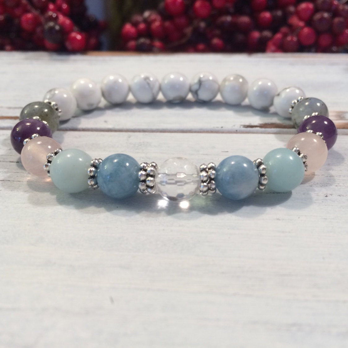 Calming 7 Bracelet for Anxiety & Stress Relief Healing Etsy