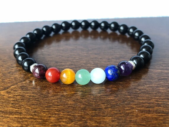 Handmade Beautiful Seven Chakras Beaded Bracelet