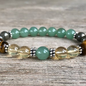 Wealth Maker Bracelet, 6mm or 8mm, Wrist Mala For Manifestation, Financial Success, Attract Prosperity, Abundance, Money Maker