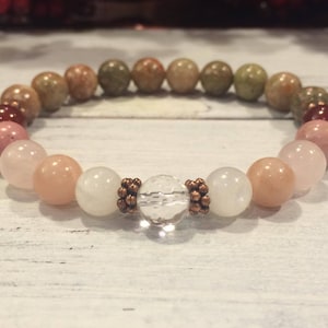 Fertility 7 Bracelet, 7 Best Crystals For Trying To Conceive, Fertility Healing Bracelet, Pregnancy Support, TTC, Self Love & Compassion