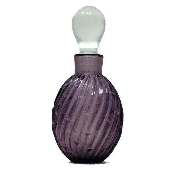 Purple Perfume Bottle | Glass Perfume Bottle | Antique Perfume Bottle | Apothecary Bottles | Purple Glass