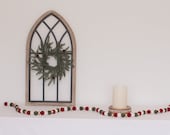 Christmas Garland - Red and Green Garland - Christmas Decor - Felt Balls - Catholic Decor - Catholic Garland - Liturgical Garland