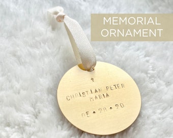 Remembrance Ornament - Miscarriage Ornament - Memorial Ornament - Forever Loved Ornament - Custom Metal Ornament