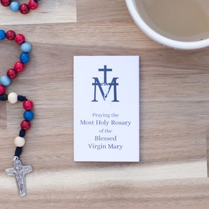 Rosary Prayer Cards Catholic Rosary Catholic Prayers Catholic Gift First Holy Communion Confirmation Gift Rosary Prayers image 1