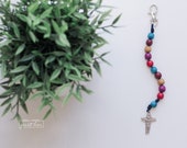 GUADALUPE Single Decade Rosary with Clasp - Single Decade Rosary - Catholic Rosary - Wood Bead Rosary - Confirmation Gift - Catholic Gift