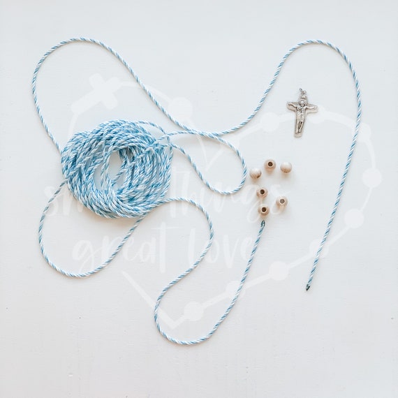 Rosary Making Kit Catholic Rosary Cord Rosary Knot Rosary Confirmation Gift  Catholic Gift First Communion 