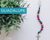 GUADALUPE Single Decade Rosary with Clasp - Single Decade Rosary - Catholic Rosary - Wood Bead Rosary - Confirmation Gift - Catholic Gift