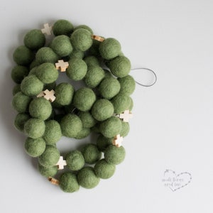 Ordinary Time Garland Green Garland Felt Ball Garland Catholic Decor Liturgical Living Church Seasons Sage