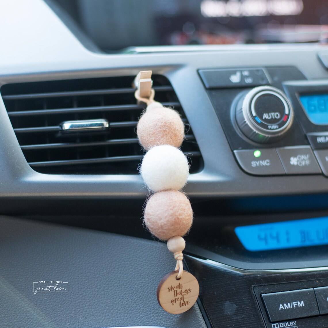 Essential Oil Car Diffuser Felt Ball Diffuser Essential Etsy