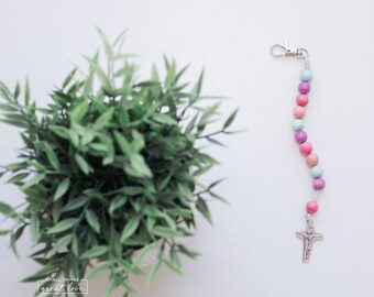 VITA Single Decade Rosary with Clasp - Single Decade Rosary - Catholic Rosary - Wood Bead Rosary - Confirmation Gift - Catholic Gift