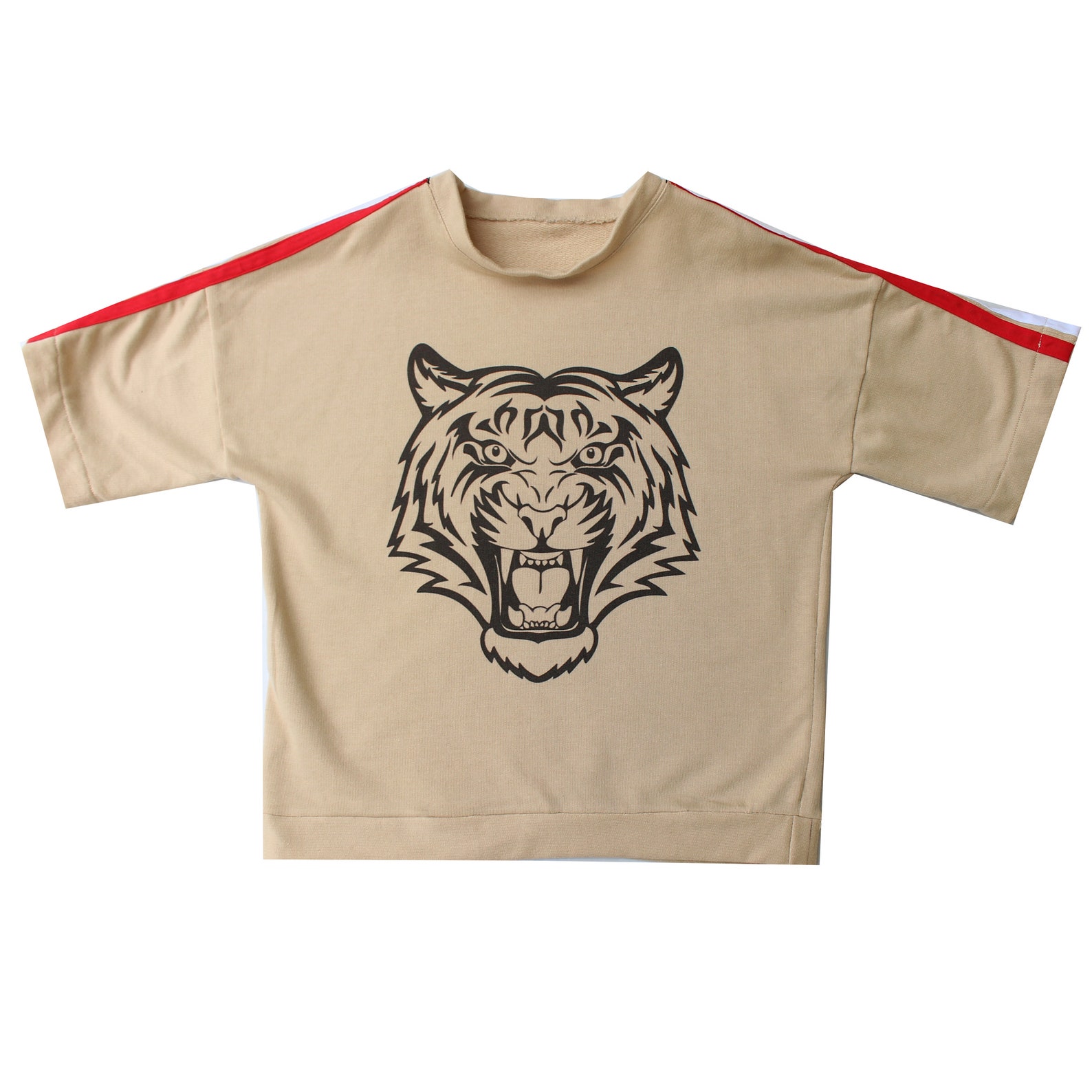 Tiger Print Retro Sweater Sweatshirt Etsy