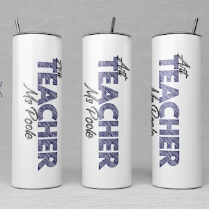 Art Teacher Tumbler, 20 oz custom Tumbler, Teacher Appreciation Gift, Gift for Teacher, End of School Gift, Gift from student