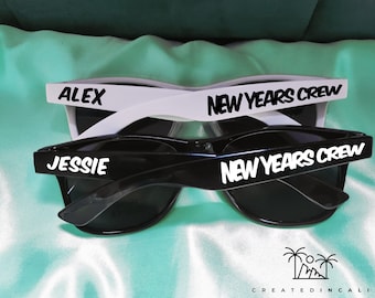 New Years Party Sunglasses, 2023 Sunglasses, New Years Crew Gift, New Years Family Glasses, 2023 Party Gift, 2023 Sunglasses