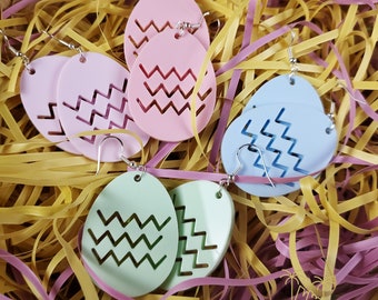Pendientes de Pascua, Pendientes De Huevo, Lindas Joyas de Pascua, Regalo de Pascua, Pendientes De Huevos de Conejito de Pascua, Pendientes De Pascua Set para Pascua