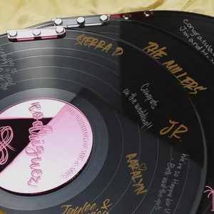 Record Guestbook, Custom Wedding Guestbook, Vinyl Wedding Book