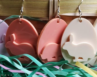 Pendientes De Pascua, Pendientes Colgantes De Conejito de Mujer, Pendientes Lindos De Pascua, Regalo De Pascua, Pendientes De Conejo, Pendientes Pastel, Pendientes De Conejito