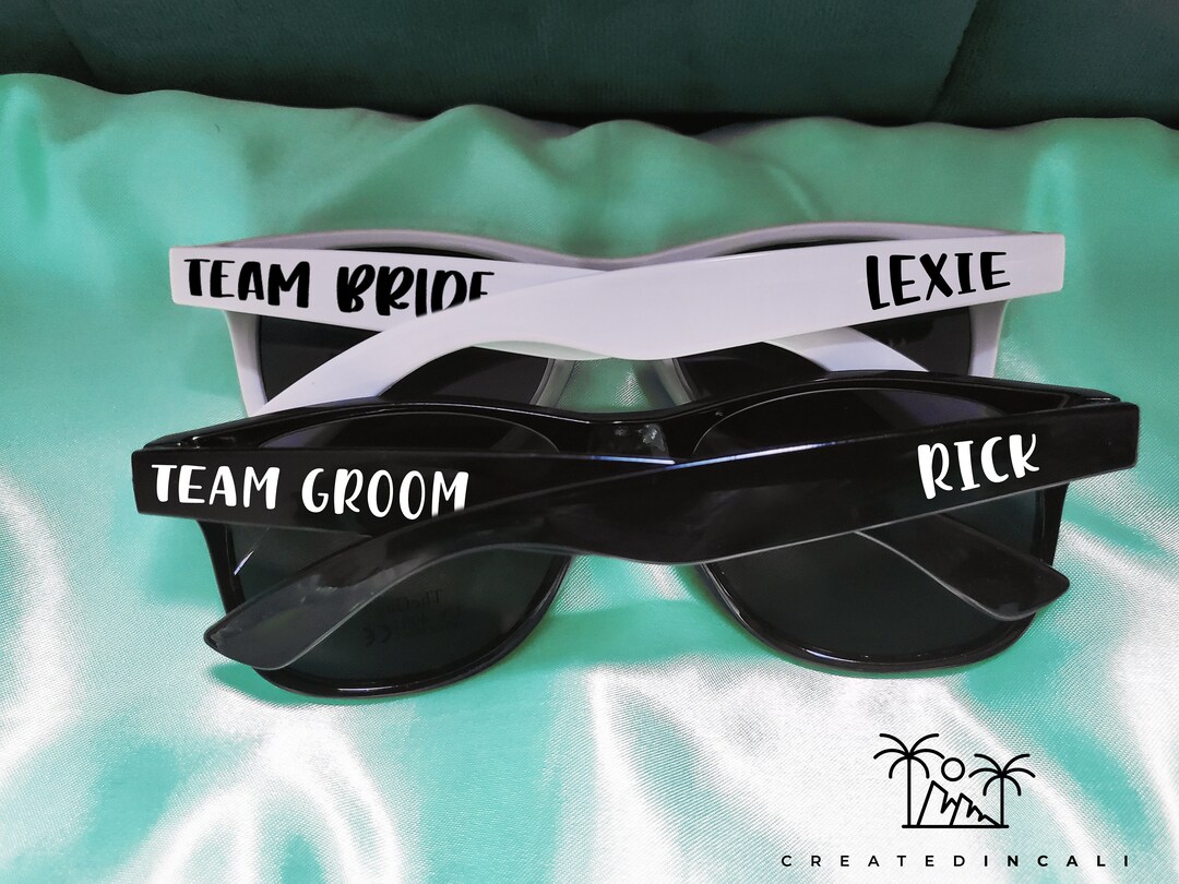 Team Bride Sunglasses, Team Groom Sunglasses, Wedding Party Sunglasses ...