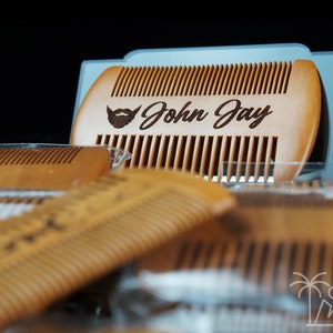Beard Comb, Gift for Dad, Engraved Wooden Comb, Gift for Groom, Fathers Day Gift, Gift for Dad, Engraved Comb, Personalized Gift for him