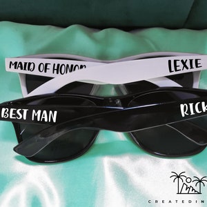 Maid of Honor Gift, Best Man Gift, Wedding Party Bril, Wedding Zonnebril, Maid of Honor Gift