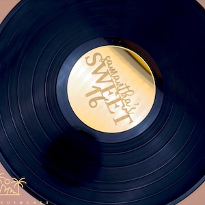 Sweet 16 Guestbook - Vinyl Record Guestbook - 12&quot; Record Wedding Guest book - Guest Book for Party