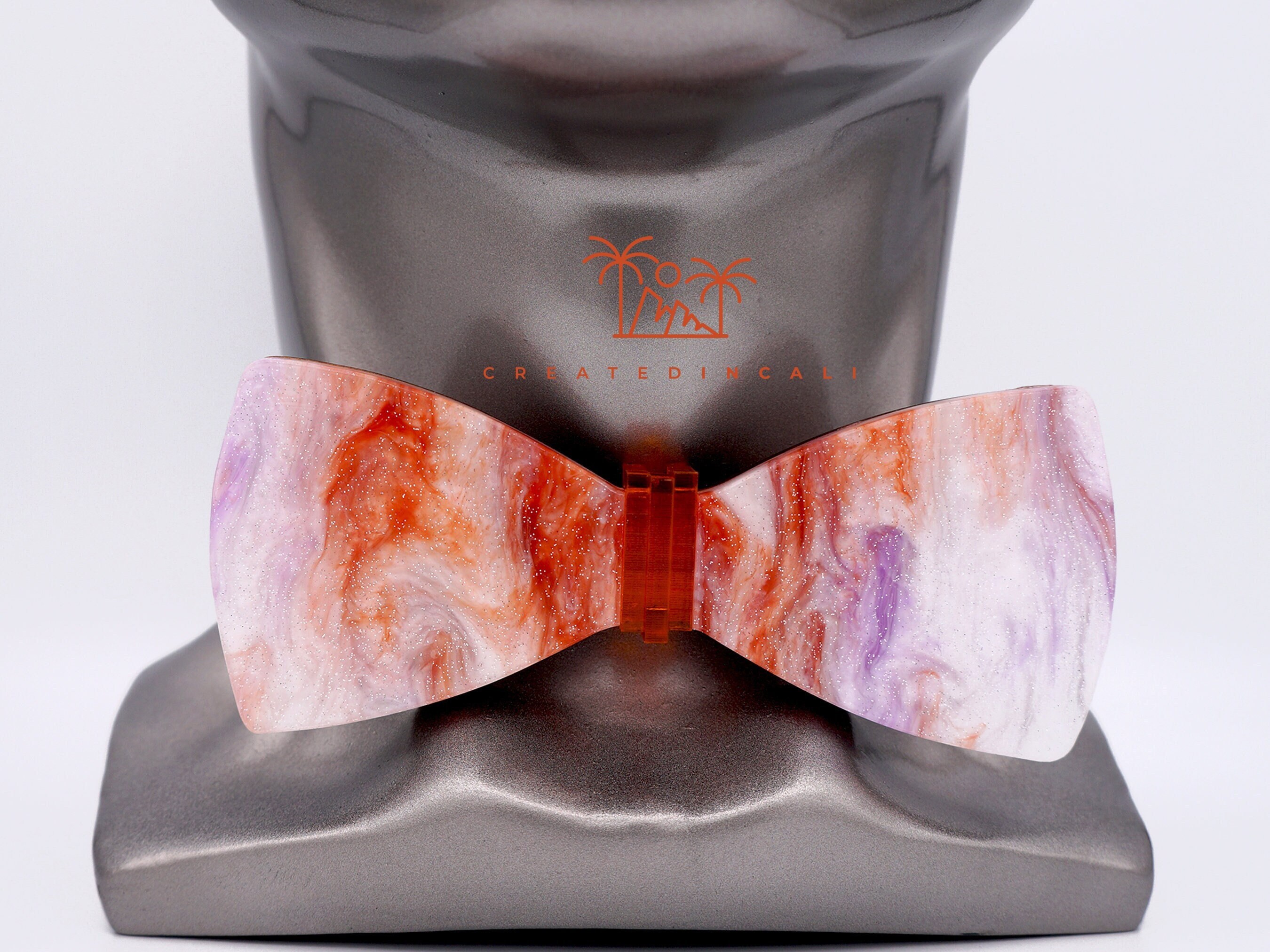 Galaxy bowtie, Unique Bowtie, Orange Bowtie, Wooden Bowtie, Space Tie, Groomsmen Bowties, Best Man Gift, Anniversary Gift, Gift for Him