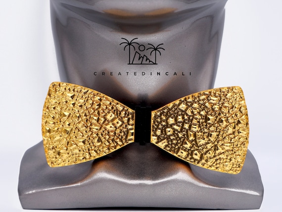 gold mirror tie