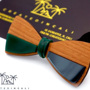 Green and Grey Bowtie, Unique Gift,  Cool Bowtie, Mirror Tie, Created In Cali BowTie, Gift for Him